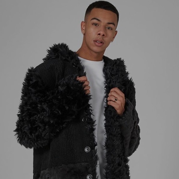 Men’s Topman Faux Fur Jacket - Picture 1 of 2